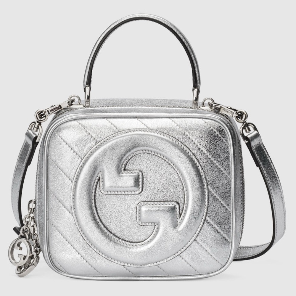 Gucci Silver Blondie Top Handle
